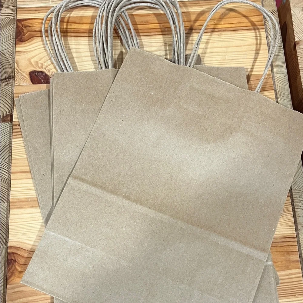 9 Natural Brown Gift Bag with Handles